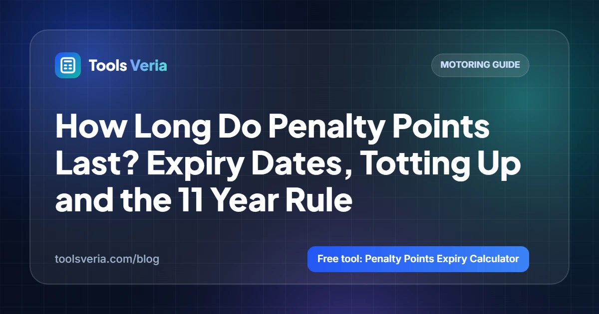 How Long Do Penalty Points Last? Expiry Dates, Totting Up and the 11 Year Rule