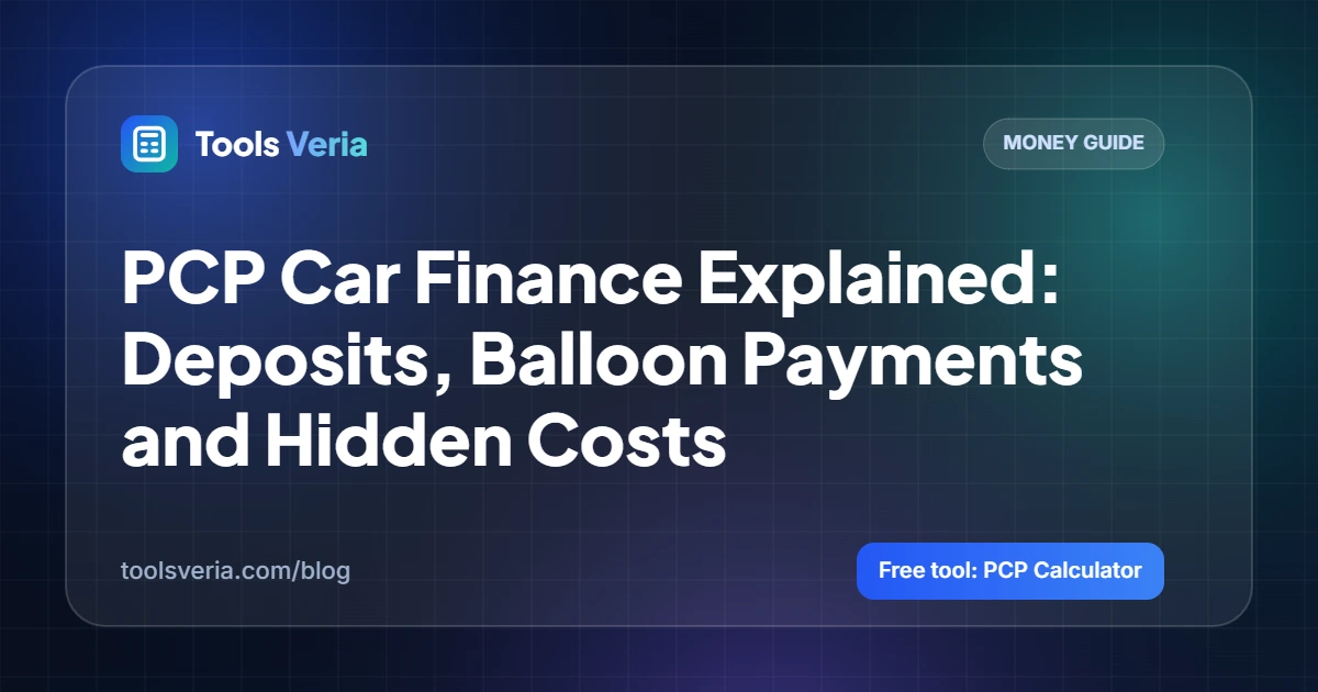 PCP Car Finance Explained: Deposits, Balloon Payments and Hidden Costs