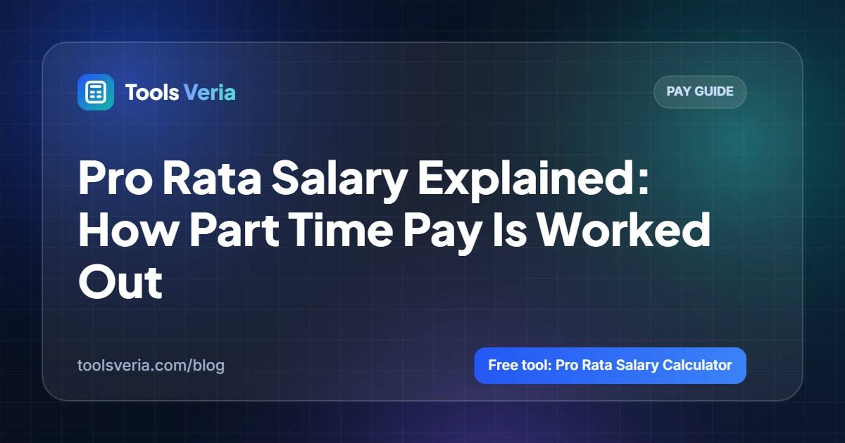 Pro Rata Salary Explained: How Part Time Pay Is Worked Out