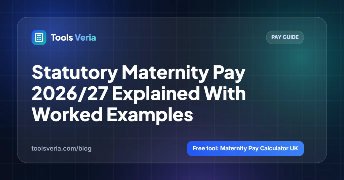 Statutory Maternity Pay 2026/27 Explained With Worked Examples